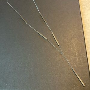 TOCARA. Emilie. Stainless steel necklace. Chain and SS Bars. 18” + 2”